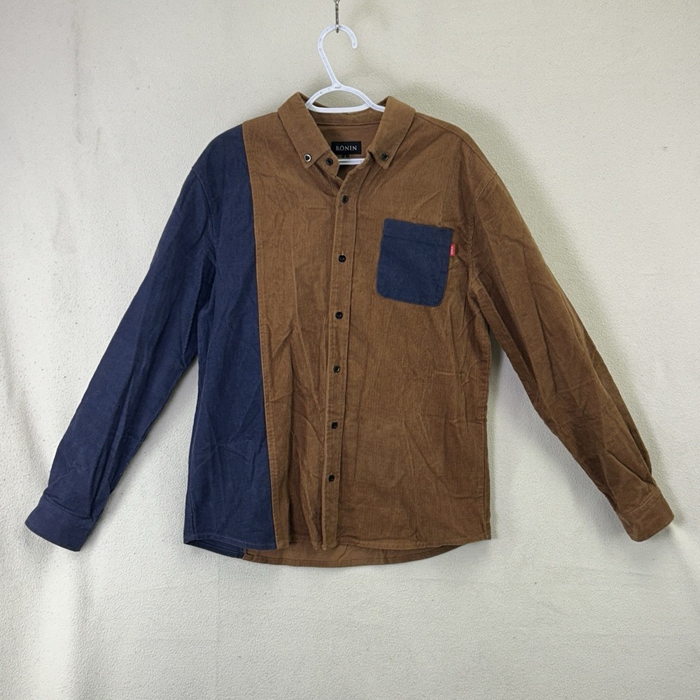 Ronin Division Corduroy Shirt - Sapphire/Bronze‎ (L)